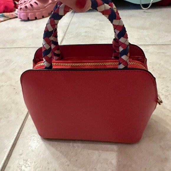 Radley london the anniversary minis small zip top grab bag purse british red - Picture 2 of 4